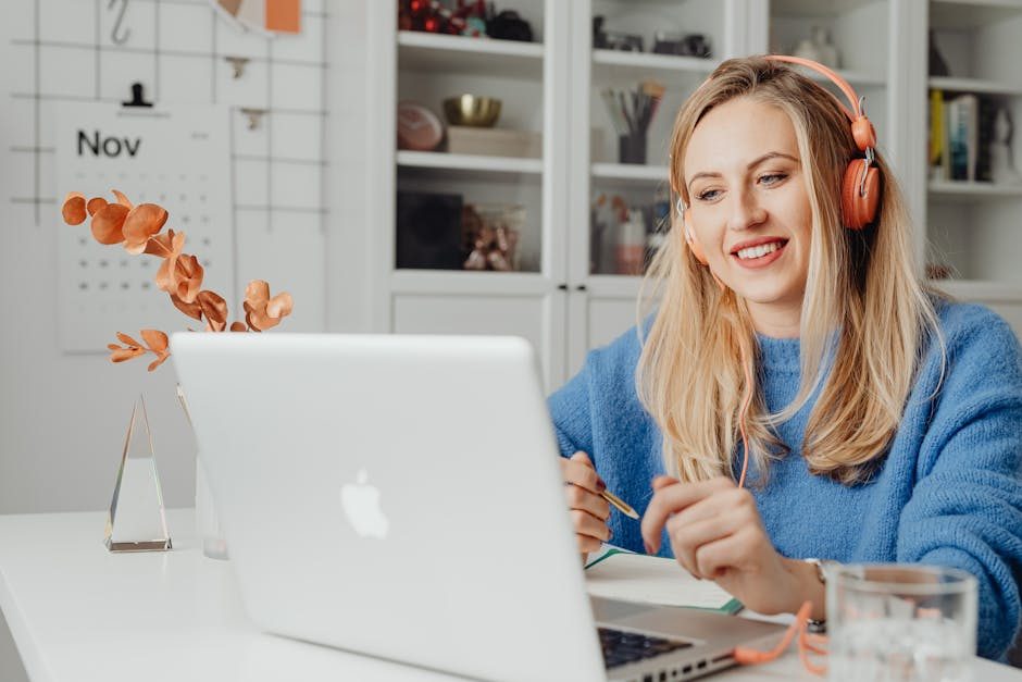 Portrait eines Selbstlerners im Homeoffice